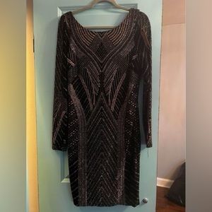 Sparkly Le Chateau party dress